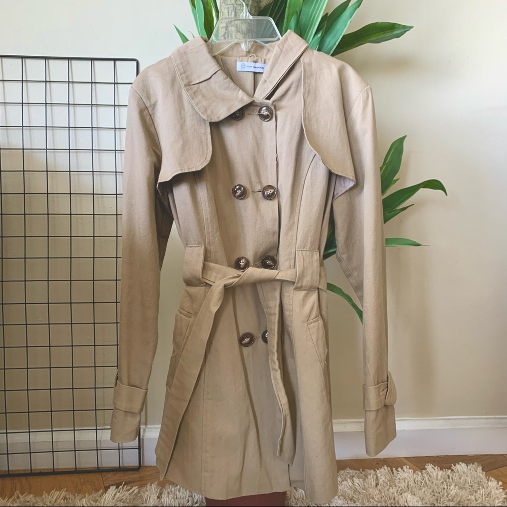 LF Petite Beige Trench Coat